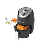 Progress EK2817HPH Go Healthy Hot Air Fryer, Non-Stick Coated Cooking Basket, Adjustable Temperature Control, 30 Minute Timer, Cook Using Little or No Oil, Small & Compact, 2 Litre Capacity, 1000 W