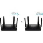 Cudy WR3000 Dual Band -WiFi 6 Mesh-järjestelmä, 2-pack