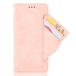 HAOTIAN Case for Xiaomi Poco X3 Pro/Poco X3 NFC Case Wallet Flip Cover, Leather Protective Cover & Credit Card Pocket, Support Kickstand Slim Case for Xiaomi Poco X3 Pro/Poco X3 NFC, Pink