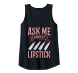 Womens Lipstick Red Beauty Cosmetic Lip Make Up Tank Top