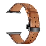 INF Armband Till Apple Watch I Äkta Läder 38 Mm - Brun