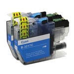 2 Cyan Ink Cartridges for use with Brother MFC-J5330DW, MFC-J5930DW, MFC-J6935DW