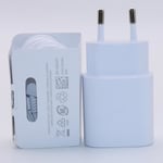 chargeur Original S21 S20 5G 25w, Usb type-c Pd PPS, Charge rapide EU pour Galaxy Note 20 Ultra 10 [54093CB]