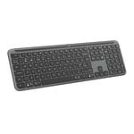 Logitech Signature Slim K950 Wireless Keyboard, Sleek Design, Switch Typing Between Devices, Quiet Typing, Bluetooth, Multi-OS, Windows, Mac, Chrome, QWERTY UK Layout, Graphite