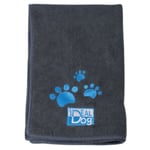Ideal Dog H&aring;ndkle Svart 2-pakk (60 x 100 cm)