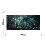 Large Mouse Mat Large Triangle Space Gaming Mouse Pad 900 * 400 * 3Mm Desk Non Slip Keyboard Gamer Laptop Mousepad 12