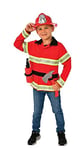 Rubies - Déguisement Enfant Pompier - Taille 5-8 ans - Costume pour Enfant de Pompier avec Top, Casque, Extincteur, Hache - Pour carnaval, Noël, Anniversaire, Fêtes et Halloween