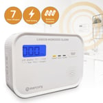 Digital Carbon Monoxide Detector CO Alarm 10 Year Life AA Battery Powered
