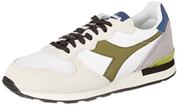 Diadora Unisex Camaro Gymnastics Shoe, White/Green/Blue, 3.5 UK