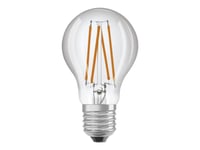 Osram - Led-Glödlampa Med Filament - Form: A60 - Glaserad Finish - E27 - 5 W (Motsvarande 75 W) - Klass A - Varmt Vitt Ljus - 3000 K