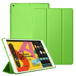 Smart Case For New Apple iPad 10.2" (9th Generation 2021) (8th Generation 2020), (7th Generation 2019) Ultra Slim Magnetic Cover (Green)
