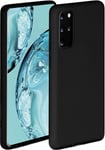 OneFlow Soft Case, Compatible with Samsung Galaxy S20 Plus / 5G, Silicone Case, Raised Edge for Screen Protection, Dual Layer, Soft Phone Case, Matte Black