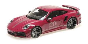 Porsche 911(992) Turbo S COUPE Sport Design (Red) 2021 1:18 MINICHAMPS