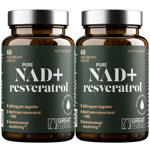 Pure NAD+ 300mg + Resveratrol 2x60k