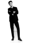 Star Cutouts Cut Out of Cliff Richard Black and White, 178cm x 63cm