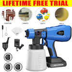 Cordless Paint Sprayer Painting Spray Gun Fence Wall Ceiling Decking Furniture 