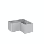 Biohort Planteringslåda Belvedere Mini 45x102x102 cm Planteringsbädd MINI storlek L100 metallic silver B139130