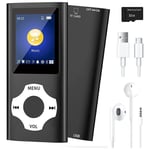 MP3 Music Player with Bluetooth 5.0, Video/Photo Viewer for Kids (Black) N3A9 uk