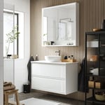 IKEA ÄNGSJÖN / KATTEVIK kommod m lådor/tvättställ/kran 102x49x80 cm