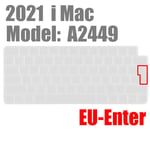 Housse De Clavier Apple Imac (Version 2021) A2449, Autocollants Magiques De Protection En Silicone, Étui Pour Clavier Bluetooth De Type Us - 21jpbh0910a07800