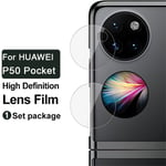 Imak Huawei Pocket S/P50 Pocket Kameraskydd i glas
