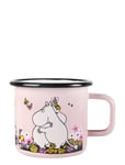 Moomin Enamel Mug 37Cl Hug Home Tableware Cups & Mugs Coffee Cups Pink Moomin