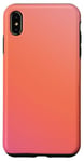 Coque pour iPhone XS Max Esthétique Aura Mignon Dégradé Pink Et Orange