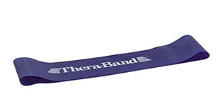 TheraBand Resistance Band Loop, Professional Latex Band for Pilates, Crossfit, Stretching, Physical Therapy, Strength Training without Weights, 45.7cm, Blue, Extra Heavy, Advanced Level 1, 10 Pack