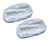 2 x Microfibre Compatible Steam Mop Cloth Pads for Bissell 90T1E 90T1 Steam Mop