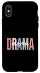 Coque pour iPhone X/XS Drame Maman Théâtre Artiste Théâtre Drame Jouer Théâtre Maman