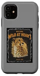 Coque pour iPhone 11 Welcome Wild at Heart (grand chat guépard)