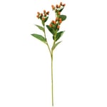 Artificial Faux Hypericum Berry Spray 68cm with Orange Berries