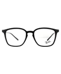 Ray-Ban Square Black Unisex Women Glasses Frames - One Size