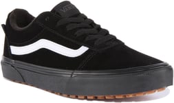 Vans Ward Vansguard Youths Lace Up Suede Trainers In Black Size UK 3 - 6
