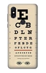 Eye Exam Chart Decorative Decoupage Poster Case Cover For Xiaomi Mi Mix 3