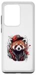Galaxy S20 Ultra Funny Cool Cap Urban Red Panda Street Art Case