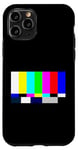iPhone 11 Pro No Signal Television Screen Color Bars Test Pattern Case
