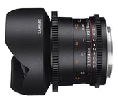 SAMYANG 13014T3.1S 14 mm T3.1 VDSLR ED AS IF UMC II Lens for Sony Connection Black