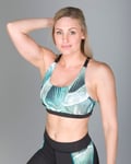 Only Play Aqua Aop Training Bra - Phantom - S