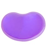 Translucent gel silicone wavy mouse pad wrist rest for laptop-Purple