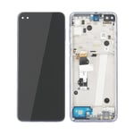 Motorola Moto G 5G Plus LCD Display Original OEM With Frame Azure Blue