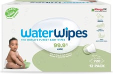 WaterWipes Plastic-Free Textured Clean, Toddler & Baby Wipes, 99.9% Water Based 
