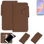 Protective cover for Samsung Galaxy A60 flip case faux leather brown mobile phon