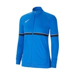 NIKE Women's Women's Academy 21 Track Jacket, ROYAL BLUE/OBSIDIAN, XS UK