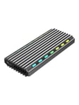 Gembird EE2280-U3C-03 - storage enclosure - M.2 Card (PCIe NVMe & SATA) - USB 3.1 (Gen 2)