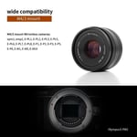 7artisans 50mm F1.8 PortraitMF Prime Lens For Canon EOS-M Sony E FUJIFILM M4/3