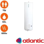 Chauffe-eau électrique - Atlantic - Chaufféo 500L stable Triphasé - 6000W - Blanc - Vertical