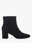 Moda in Pelle Kravitz Stud Detail Ankle Boots, Black