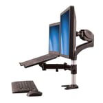 StarTech.com Desk-Mount Monitor Arm with Laptop Stand - Full Motion - Articul...