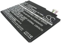Kompatibelt med Acer Iconia Tab W3-810, 3.7V, 6800 mAh